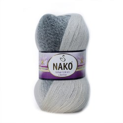 Nako Mohair Delicate Color Flow цвет 28092 Nako 5% мохер, 10% шерсть, 85% премиум акрил, длина в мотке 500 м.