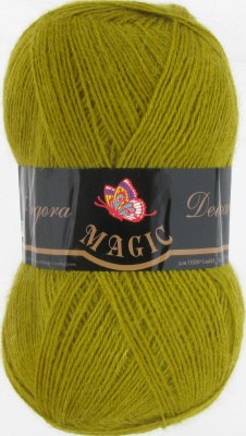 Magic Angora Delicate цвет 1110 золотая олива Magic 15% мохер, 10% шерсть, 75% акрил. Моток 100 гр. 500 м.