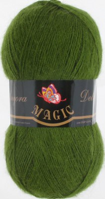 Magic Angora Delicate цвет 1108 болотный Magic 15% мохер, 10% шерсть, 75% акрил. Моток 100 гр. 500 м.