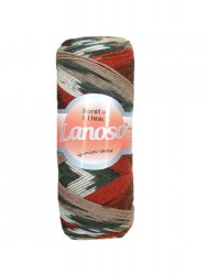 Lanoso Bonito ethnic цвет 1203 Lanoso 49% шерсть, 51% премиум акрил, длина в мотке 300 м.