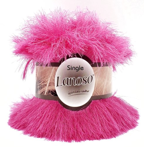 Lanoso Single цвет 949 ярко розовый Lanoso 90 % полиамид, 10% полиэстер. Моток 100 гр. 70 м.