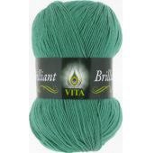 Vita Brilliant цвет 5117 зеленый ОСТАТОК 1 моток!!! Yarn Art 45% шерсть ластер, 55% акрил, длина в мотке 380 м.