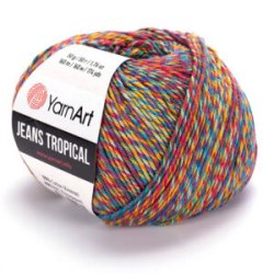 Yarn Art Jeans Tropical цвет 612 Yarn Art 55% хлопок, 45% акрил, длина в мотке 160 м.