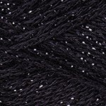 Yarn Art Elegance цвет 104 черный Yarn Art 88% хлопок, 12% металлик, длина в мотке 130 м.