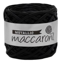 Maccaroni Metallic 02 черный Maccaroni 100% металлик, Вес мотка 225-250 гр. Длина нити 60 м.