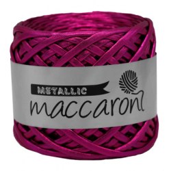 Maccaroni Metallic 05 ярко розовый Maccaroni 100% металлик, Вес мотка 225-250 гр. Длина нити 60 м.