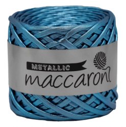 Maccaroni Metallic 08 бирюза Maccaroni 100% металлик, Вес мотка 225-250 гр. Длина нити 60 м.