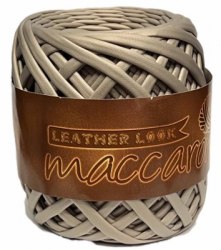 Maccaroni Leather Look 03 серо-бежевый Maccaroni 100 % кожа, длина в мотке 50 м. 170 гр.