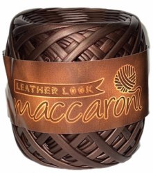 Maccaroni Leather Look 09 коричневый Maccaroni 100 % кожа, длина в мотке 50 м. 170 гр.