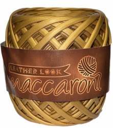 Maccaroni Leather Look 10 горчица Maccaroni 100 % кожа, длина в мотке 50 м. 170 гр.