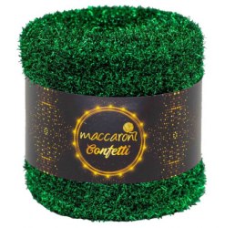 Maccaroni Confetti 10 зеленый Maccaroni 100 % металлик, длина в мотке 160 м. 200 гр.