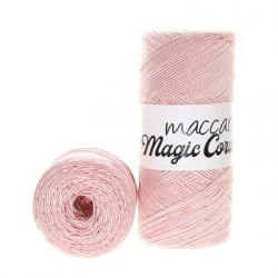 Maccaroni Magic Cord 08 светло розовый Maccaroni 80% премиум полиэстер, 20% хлопок, длина в мотке 200 м. 200 гр.