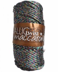 Maccaroni Metallic Twist 06 мультиколор Maccaroni 60% хлопок, 40% металлик, длина в мотке 55 м. 200 гр.