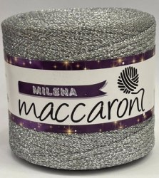 Maccaroni Milena 03 серебро Maccaroni 80% хлопок, 20% люрекс, длина в мотке 170 м. 200 гр.