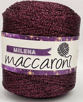 Maccaroni Milena 10 баклажан Maccaroni 80% хлопок, 20% люрекс, длина в мотке 170 м. 200 гр.