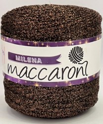 Maccaroni Milena 12 коричневый Maccaroni 80% хлопок, 20% люрекс, длина в мотке 170 м. 200 гр.