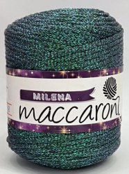 Maccaroni Milena 17 изумруд Maccaroni 80% хлопок, 20% люрекс, длина в мотке 170 м. 200 гр.