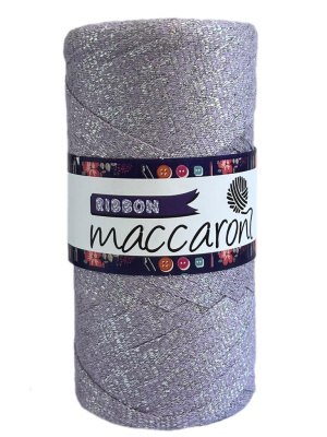 Maccaroni Ribbon Lurex 12 сирень Maccaroni 100% полипропилен (с люрексом), длина в мотке 140 м. 250 гр.