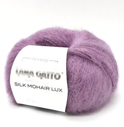 Пряжа Lana Gatto Silk Mohair Lux цвет 12940 Lana Gatto 78% супер кид мохер, 14% шелк, 4% полиамид, 4% полиэстер. Моток 25 гр. 210 м.