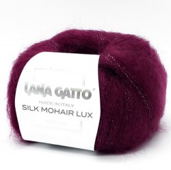 Пряжа Lana Gatto Silk Mohair Lux цвет 5891 Lana Gatto 78% супер кид мохер, 14% шелк, 4% полиамид, 4% полиэстер. Моток 25 гр. 210 м.