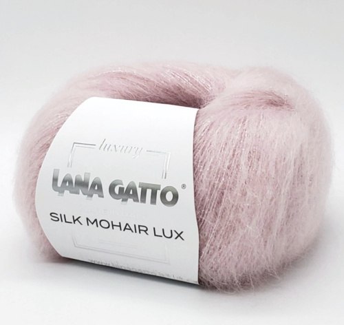 Пряжа Lana Gatto Silk Mohair Lux цвет 6023 Lana Gatto 78% супер кид мохер, 14% шелк, 4% полиамид, 4% полиэстер. Моток 25 гр. 210 м.
