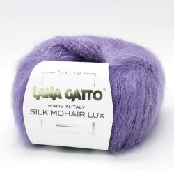 Пряжа Lana Gatto Silk Mohair Lux цвет 8391 Lana Gatto 78% супер кид мохер, 14% шелк, 4% полиамид, 4% полиэстер. Моток 25 гр. 210 м.