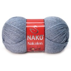 Nako Nakolen цвет 23135 стальной Nako 49% шерсть, 51% премиум акрил, длина в мотке 210 м.