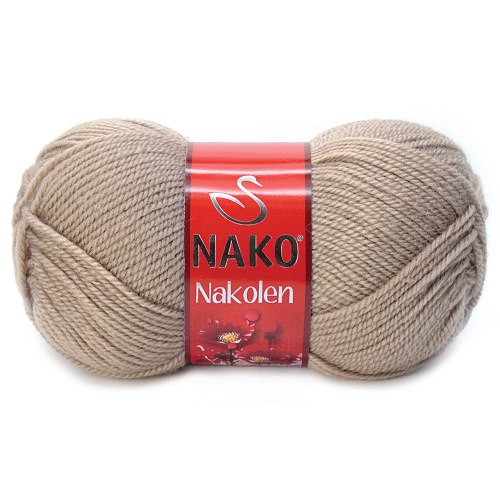 Nako Nakolen цвет 257 бежевый Nako 49% шерсть, 51% премиум акрил, длина в мотке 210 м.
