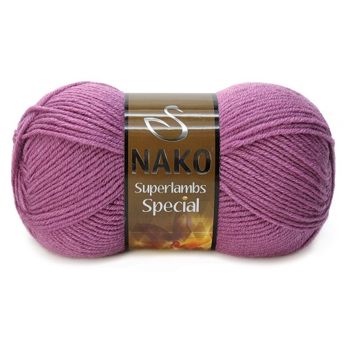 Nako Superlambs Special цвет 1048 сиреневый Nako 49% шерсть, 51% акрил, длина в мотке 200 м.