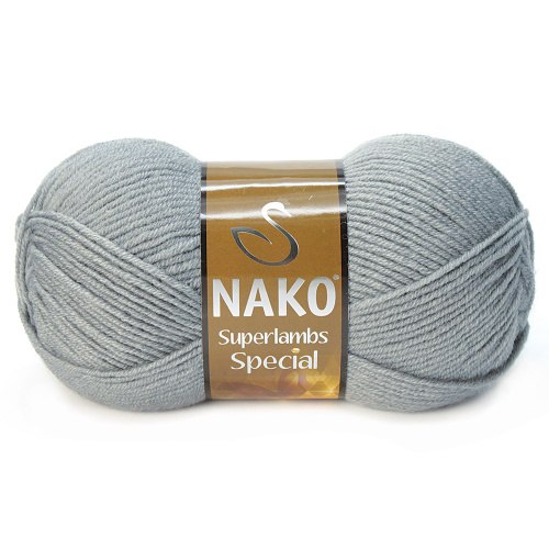Nako Superlambs Special цвет 4192 стальной Nako 49% шерсть, 51% акрил, длина в мотке 200 м.