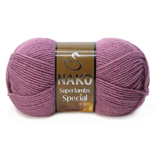 Nako Superlambs Special цвет 569 сиреневый Nako 49% шерсть, 51% акрил, длина в мотке 200 м.