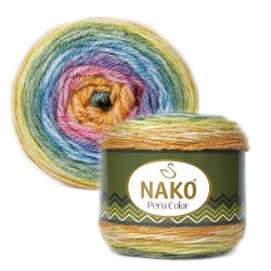 Nako Peru Color цвет 32190 Nako 25% альпака, 25 % шерсть, 50% акрил, длина в мотке 310 м.