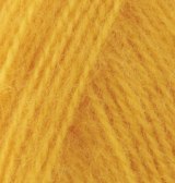 Alize Angora Real 40 цвет 216 желтый Alize 40% шерсть, 60% акрил, длина 480м в мотке