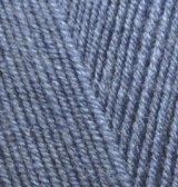 Alize Lanagold Fine, цвет 203 джинс меланж Alize 49% шерсть, 51% акрил, длина в мотке 390 м.