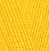 Alize Lanagold Fine, цвет 216 желтый Alize 49% шерсть, 51% акрил, длина в мотке 390 м.