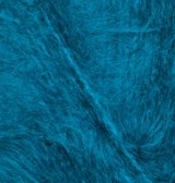 Alize Mohair Classik, цвет 646 темно бирюзовый Alize 49% шерсть, 51% акрил, длина в мотке 390 м.