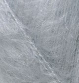 Alize Mohair Classik, цвет 21 серый Alize 25% мохер, 24% шерсть, 51% акрил, длина в мотке 200 м.