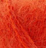 Alize Mohair Classik, цвет 37 оранжевый Alize 25% мохер, 24% шерсть, 51% акрил, длина в мотке 200 м.