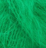Alize Mohair Classik, цвет 455 зеленый гранат Alize 49% шерсть, 51% акрил, длина в мотке 390 м.