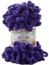 Alize Puffy цвет 849 темно-фиолетовый Alize 100% микрополиэстер, длина 9,2 м в мотке