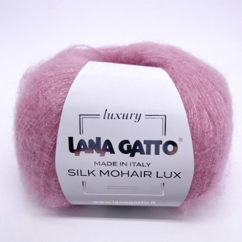 Пряжа Lana Gatto Silk Mohair Lux цвет 7259 Lana Gatto 78% супер кид мохер, 14% шелк, 4% полиамид, 4% полиэстер. Моток 25 гр. 210 м.