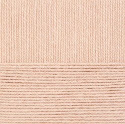 Народная, цвет 436 светло бежевый ООО Пехорский текстиль 30% шерсть, 70% акрил высокообъемный, длина 220м в мотке
