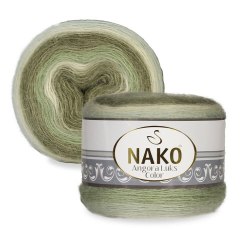 Nako Angora Luks Color цвет 82361 Nako 5% мохер, 15 % шерсть, 80% премиум акрил, длина в мотке 810 м.