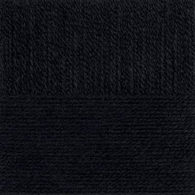 Пехорка Ангорская теплая цвет 02 черный ООО Пехорский текстиль 40% шерсть, 60% акрил, длина 480м в мотке