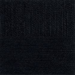 Пехорка Ангорская теплая цвет 02 черный ООО Пехорский текстиль 40% шерсть, 60% акрил, длина 480м в мотке