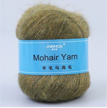 Menca Mohair Yarn цвет 27 Menca 50% мохер, 30% нейлон, 20% шерсть,длина в мотке 615 м.