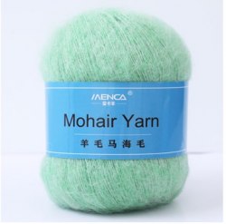 Menca Mohair Yarn цвет 18 Menca 50% мохер, 30% нейлон, 20% шерсть,длина в мотке 615 м.