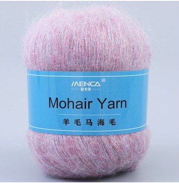 Menca Mohair Yarn цвет 32 Menca 50% мохер, 30% нейлон, 20% шерсть,длина в мотке 615 м.