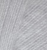 Alize Angora Real 40 цвет 21 серый Alize 40% шерсть, 60% акрил, длина 480м в мотке