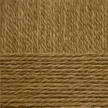 Деревенская, цвет 32 табак ООО Пехорский текстиль 100% полугрубая шерсть, длина в мотке 250 м.